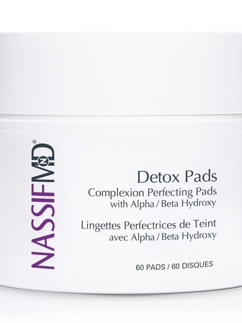 NASIFMD Detox Pads Exfoliating Complexion Pads - White